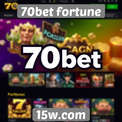 Revisão do layout do site 70bet fortune